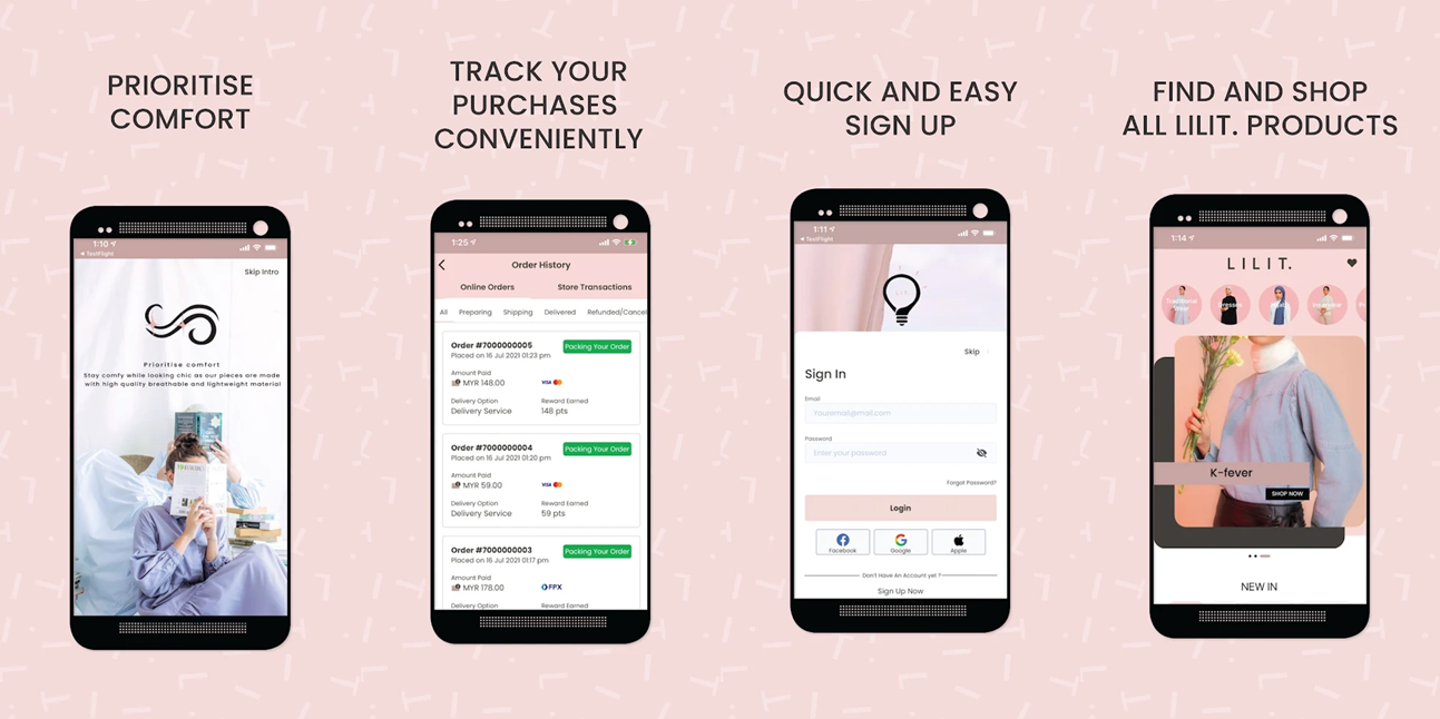 LILIT. · Fashion app project screenshot